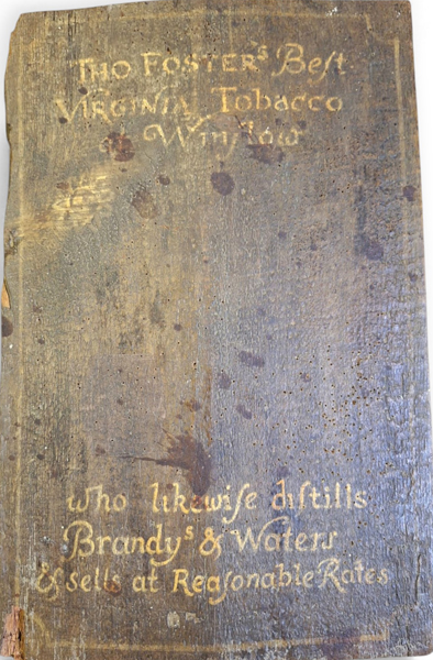 Advertisement for Thomas Foster's best Virginia tobacco